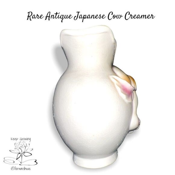 Rare Antique Japanese Cow Creamer - Picture 3 of 12